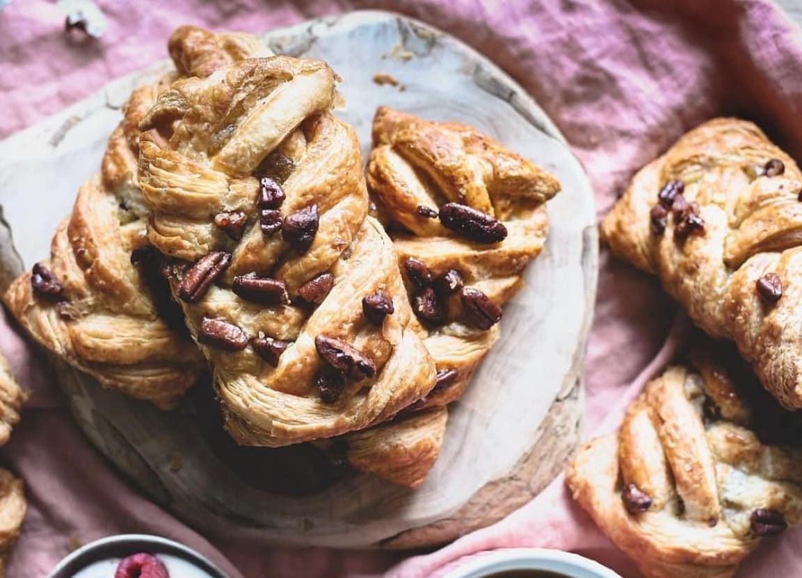 Maple Pecan Plait Valentine's Day Brunch Platter